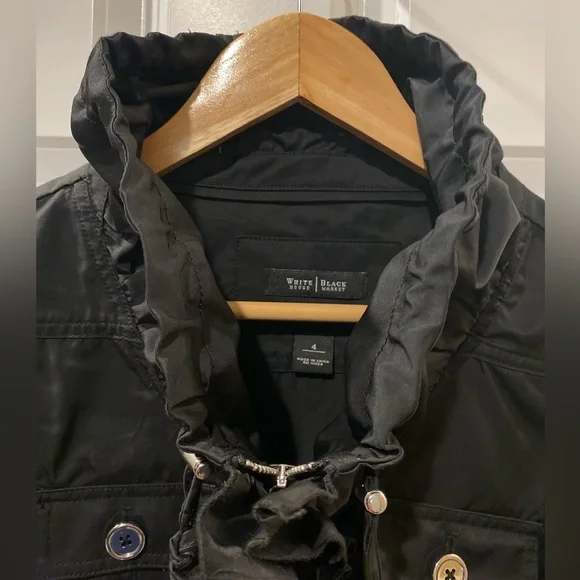 WHBM lightweight Black zip-up Jacket. - Picture 7 of 11